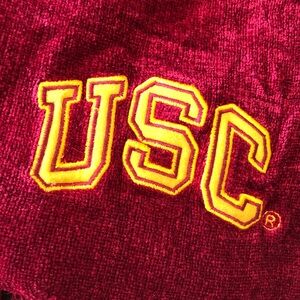 Classic Cardinal Red USC 50”x70” rayon Throw Blanket Back To School